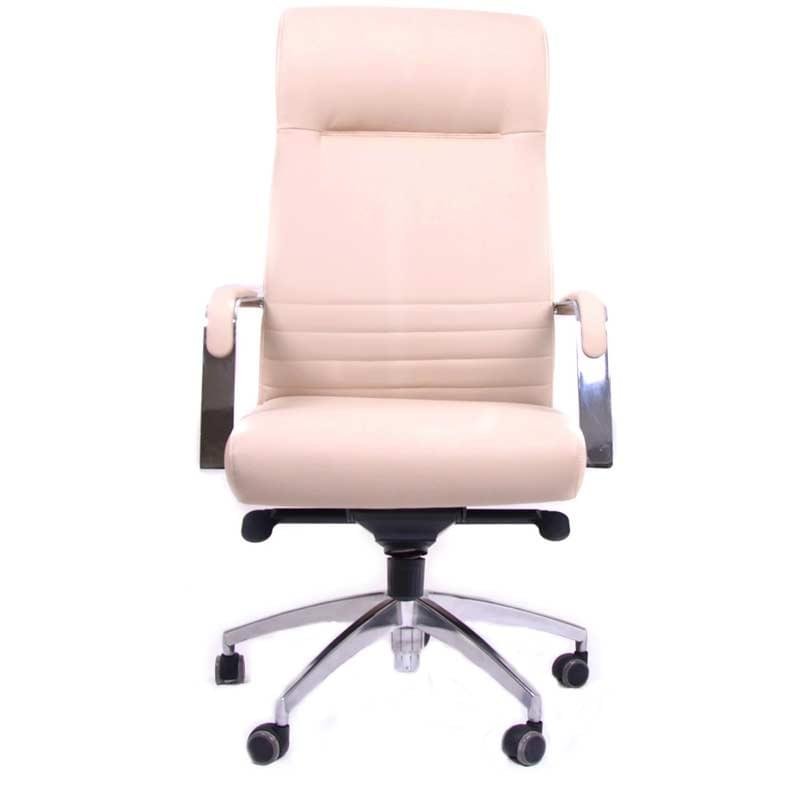 Кресло для руководителя, искусственная кожа, бежевый, 61*64*120-129 - фото #0