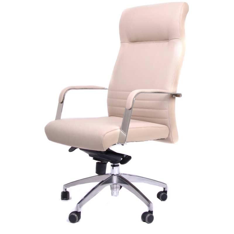 Кресло для руководителя, искусственная кожа, бежевый, 61*64*120-129 - фото #1
