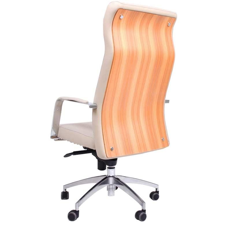 Кресло для руководителя, искусственная кожа, бежевый, 61*64*120-129 - фото #2