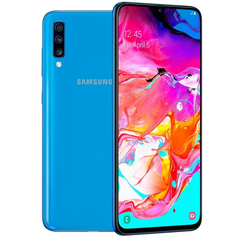 Смартфон Samsung Galaxy A70 128GB Blue - фото #0