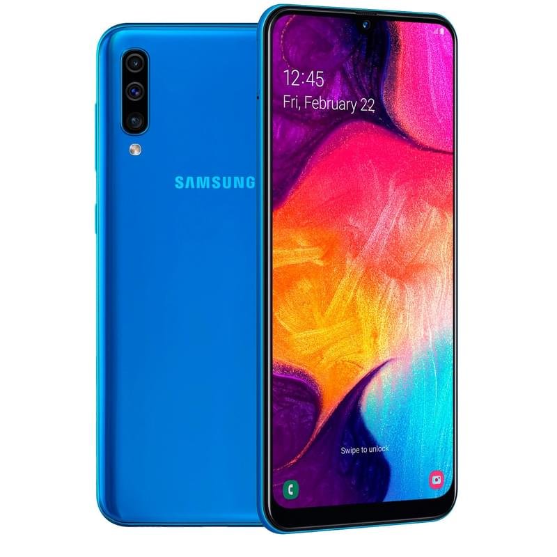 Смартфон Samsung Galaxy A50 128GB Blue - фото #0