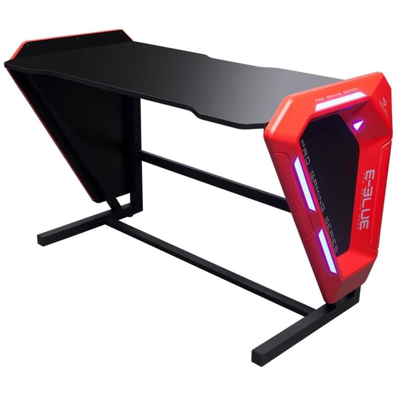 Игровой компьютерный стол E-BLUE, RGB Black/Red (EGT002BKAA-IA) - фото #0