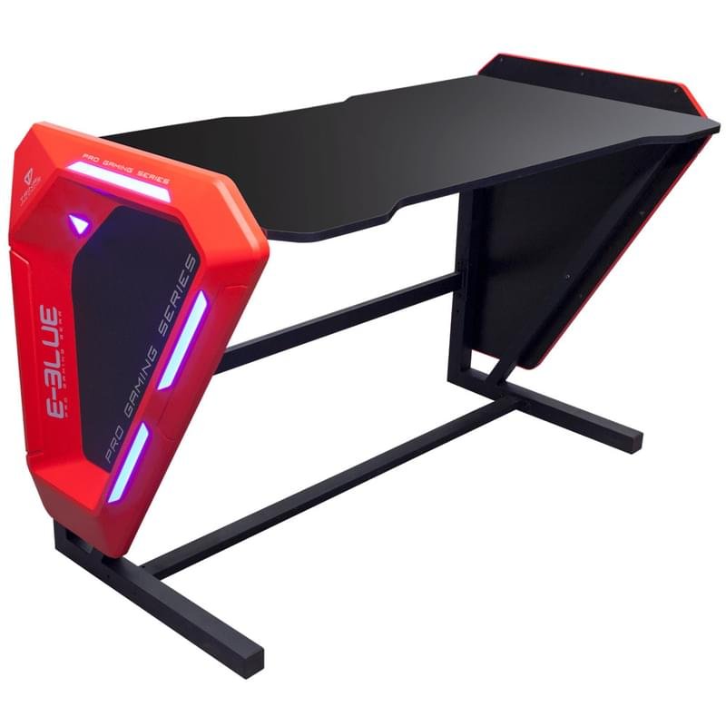 Игровой компьютерный стол E-BLUE, RGB Black/Red (EGT002BKAA-IA) - фото #1