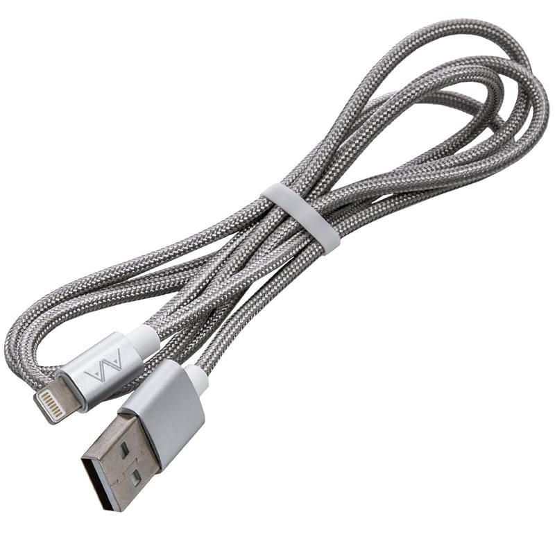 Кабель USB 2.0 - Lightning, AVA, 1м, Silver (AV-C1005) - фото #0