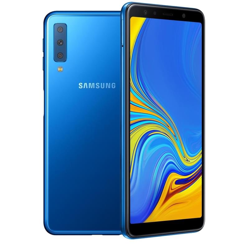 Смартфон Samsung Galaxy A7 2018 64GB Blue - фото #0