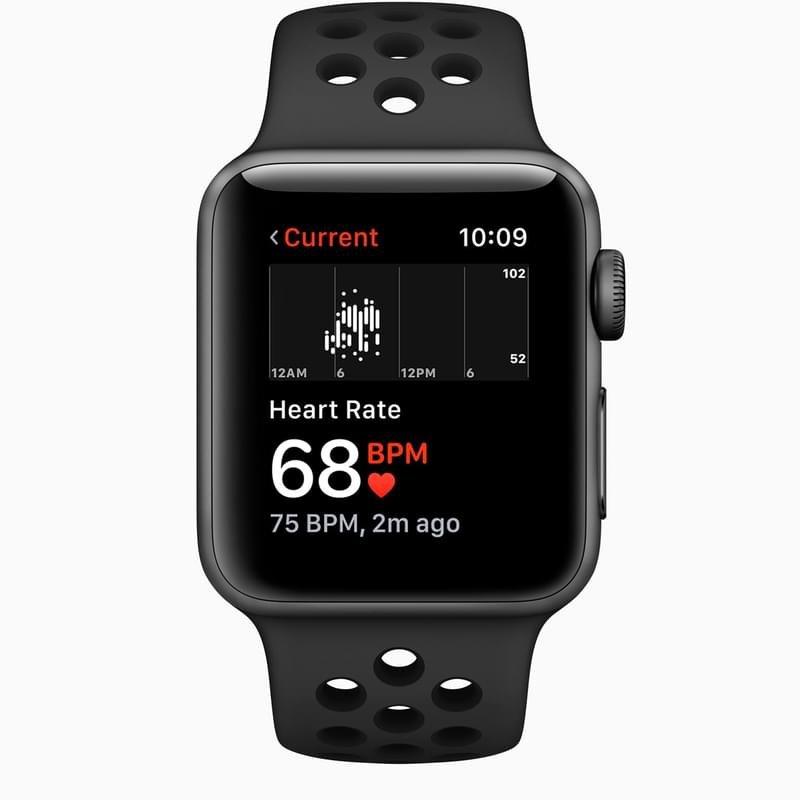 Смарт часы Apple Watch Nike+ Series 3 GPS 38mm Space Grey Aluminium Case with Black Nike Sport Band - фото #2