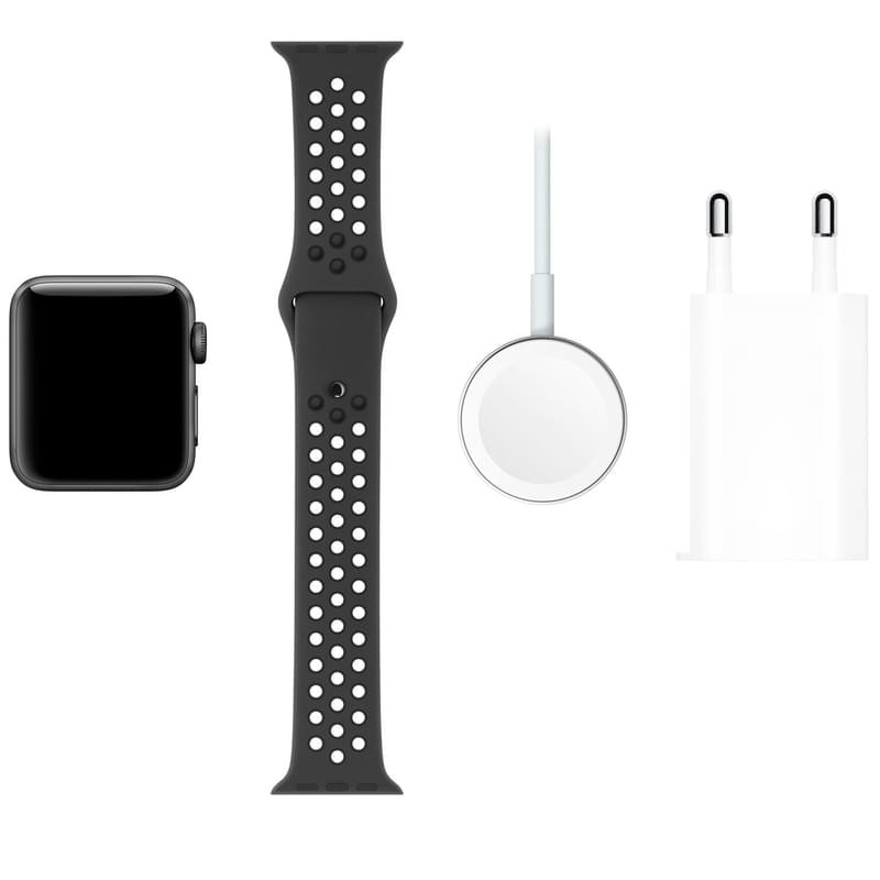 Смарт часы Apple Watch Nike+ Series 3 GPS 38mm Space Grey Aluminium Case with Black Nike Sport Band - фото #6
