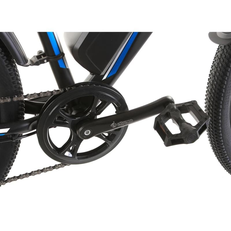 Электровелосипед ВЕЛОГИБРИД Eltreco XT750 (рост 19) D27,5 (2019) (Черный-синий) - фото #3