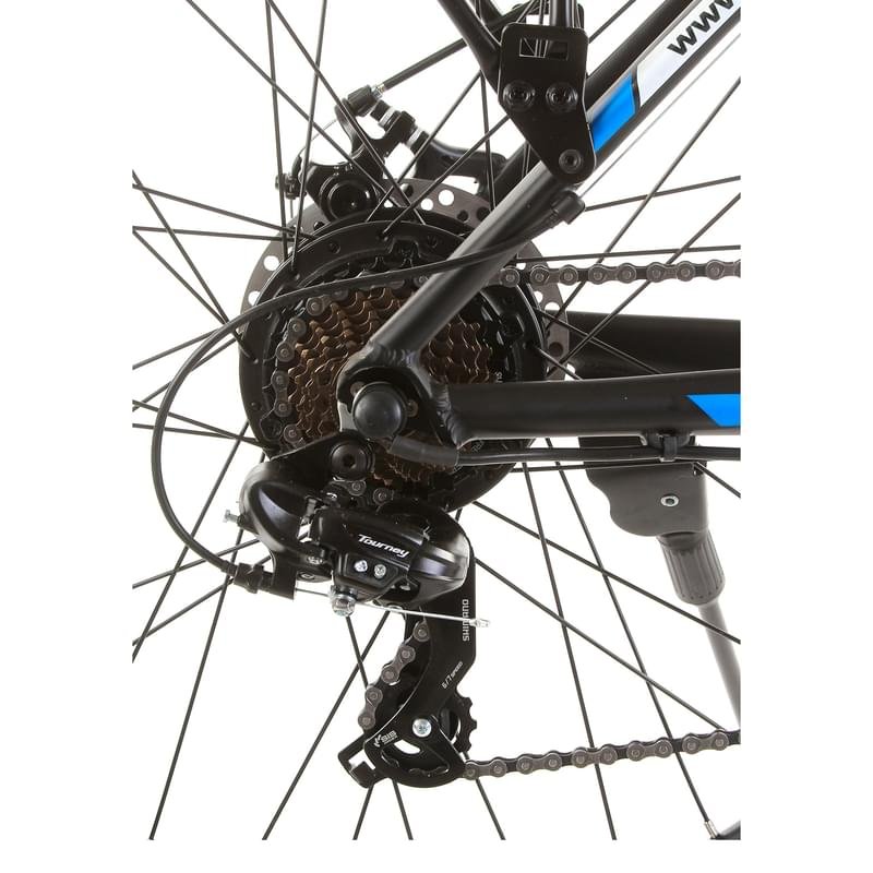 Электровелосипед ВЕЛОГИБРИД Eltreco XT750 (рост 19) D27,5 (2019) (Черный-синий) - фото #7