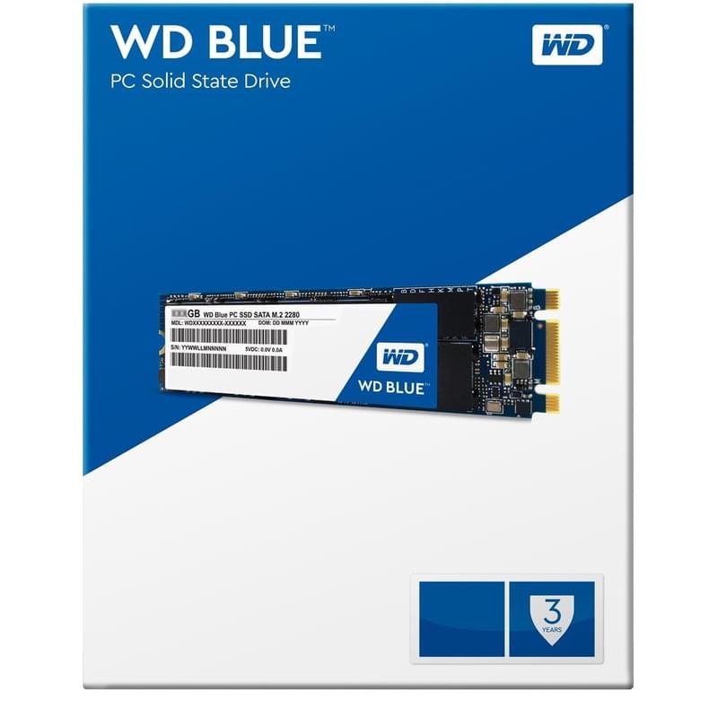 Внутренний SSD M.2 2280 250GB Western Digital Blue SATA-III 3D TLC (WDS250G2B0B) - фото #2