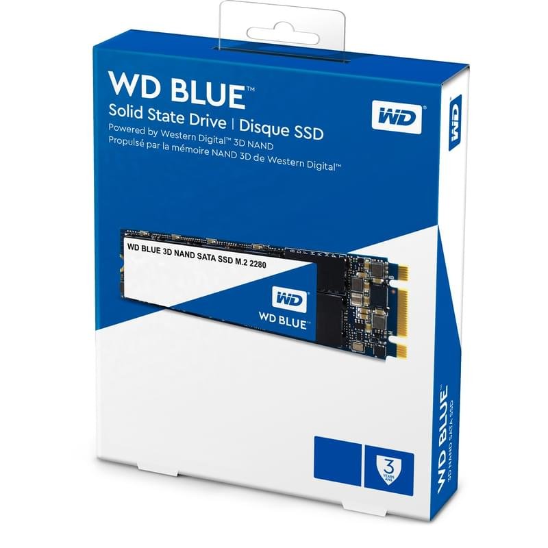 Внутренний SSD M.2 2280 250GB Western Digital Blue SATA-III 3D TLC (WDS250G2B0B) - фото #3