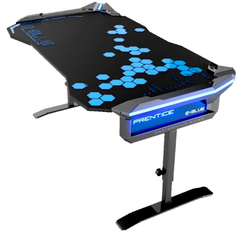 Игровой компьютерный стол E-BLUE, RGB Black (EGT004BKAA-IA) - фото #2