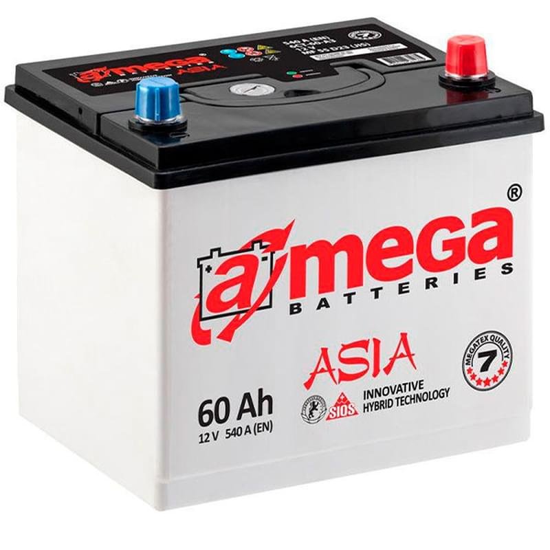 Аккумулятор Amega Ultra Asia 60Ah "- +" (6CT-60AhL) - фото #0