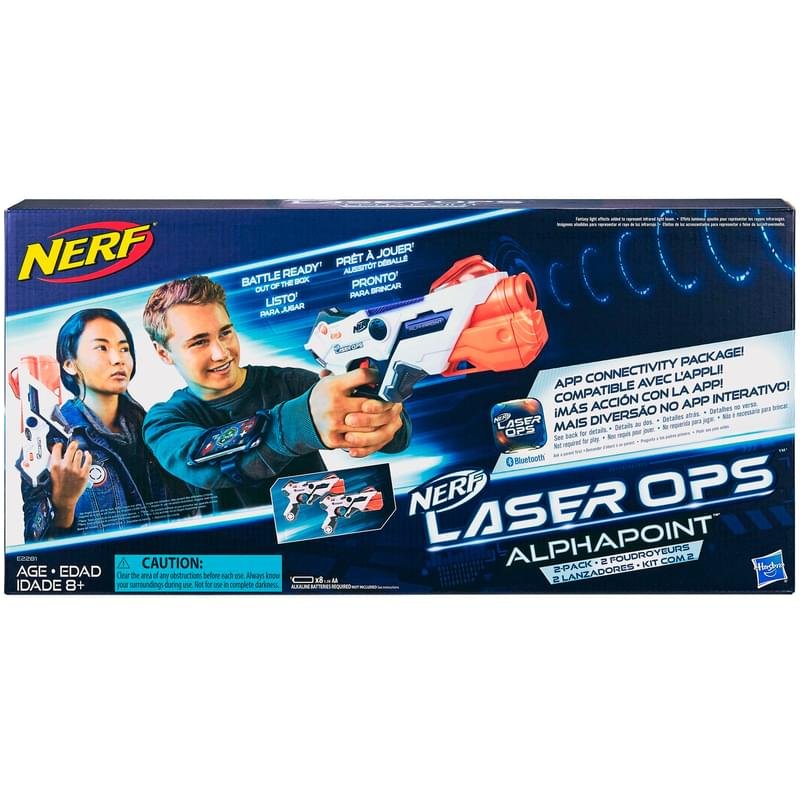 Игровой набор Hasbro Nerf  2 бластера с аксессуарами Лазер Опс Альфапоинт НЁРФ - фото #1