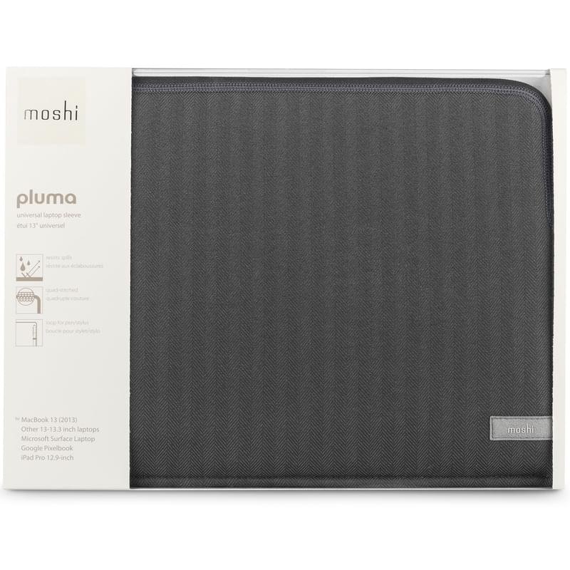 Чехол для MacBook Pro/Air 13" Moshi Pluma, Herringbone Gray (99MO104052) - фото #6