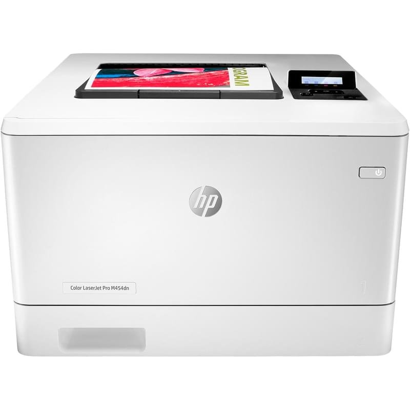 Принтер лазерный цветной HP LaserJet Pro M454dn A4 - фото #0