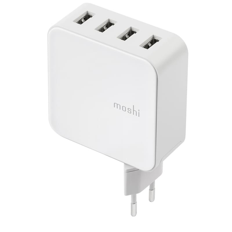 Сетевое зарядное устройство 4*USB, 7A, ProGeo, Moshi, Белый (99MO022151) - фото #1