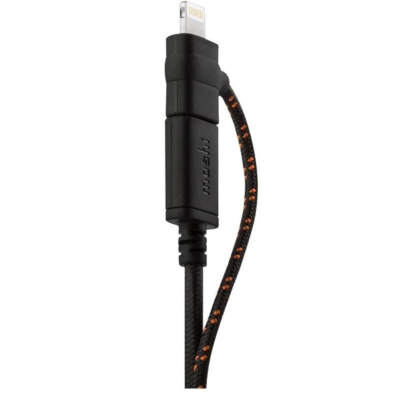 USB 2.0 Әмбебап кабелі - Lightning/MicroUSB/Type-C, Moshi, 1м, Black (99MO023047) - фото #1
