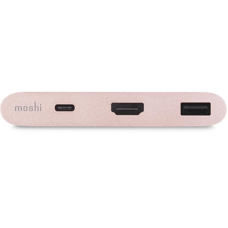 Адаптер USB Type-C to 1*USB 2.0, 1*HDMI, 1*Type-C, Moshi, Golden Rose (99MO084207) - фото #3