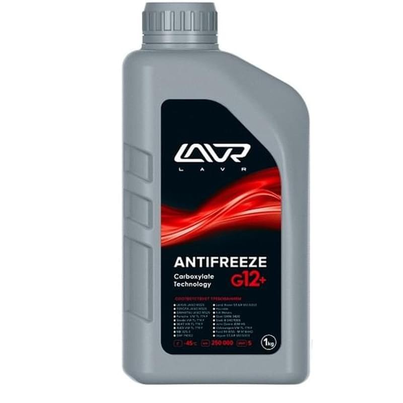 Охлаждающая жидкость LAVR Antifreeze G12+ красный 1л - фото #0