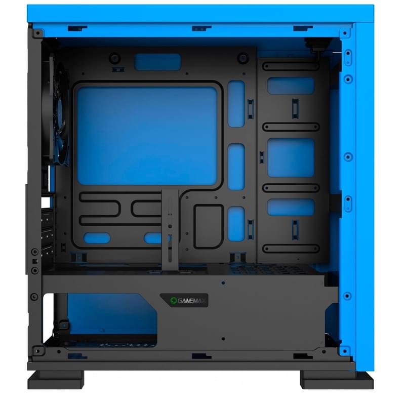 ПК корпус GameMax EXPEDITION H605-BLU TG Mini-Tower, window, Blue mATX (EXPEDITION H605-BLU) - фото #4