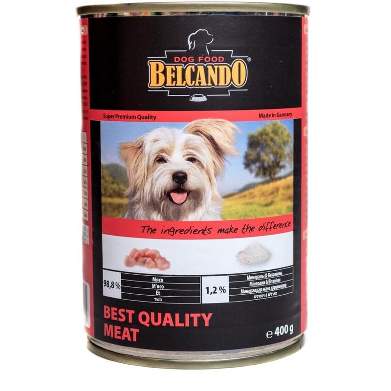 Консерва для собак Belcando Best Quality meat отборное мясо 400 г. - фото #0