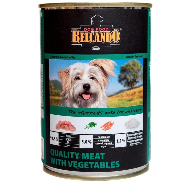 Консерва для собак Belcando Best Quality meat with vegetable меню из телятины с овощами 400 г. - фото #0