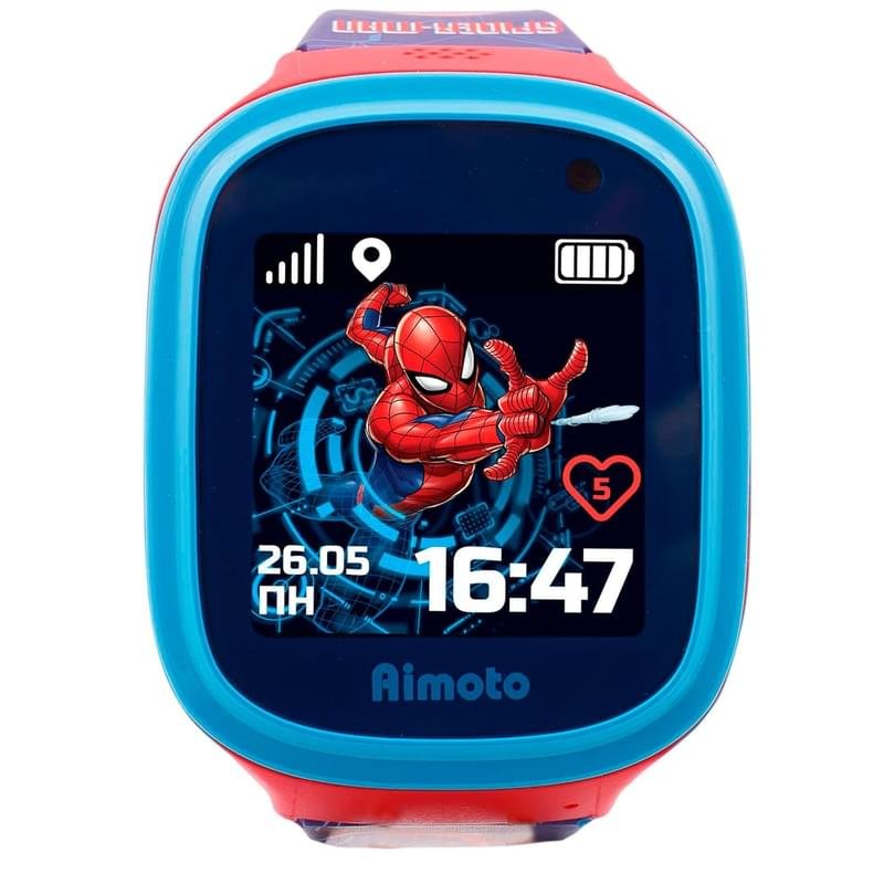 Детские смарт-часы с GPS трекером Aimoto Marvel Человек-Паук - фото #1