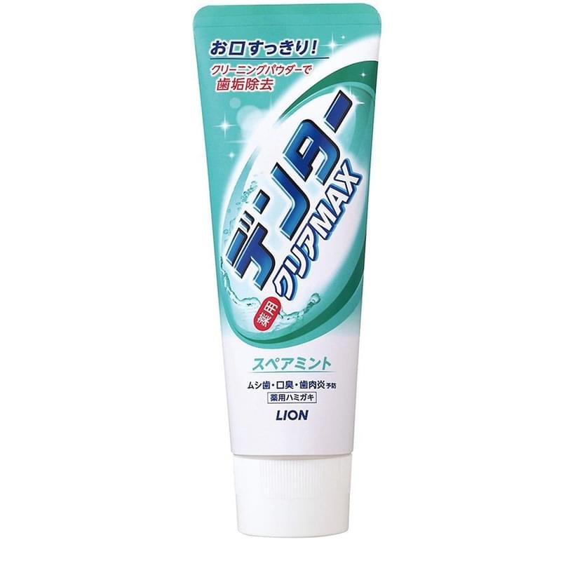 Зубная паста с микрогранулами для защиты от кариеса Мята Lion Dentor Clear Max, 140 гр - фото #0