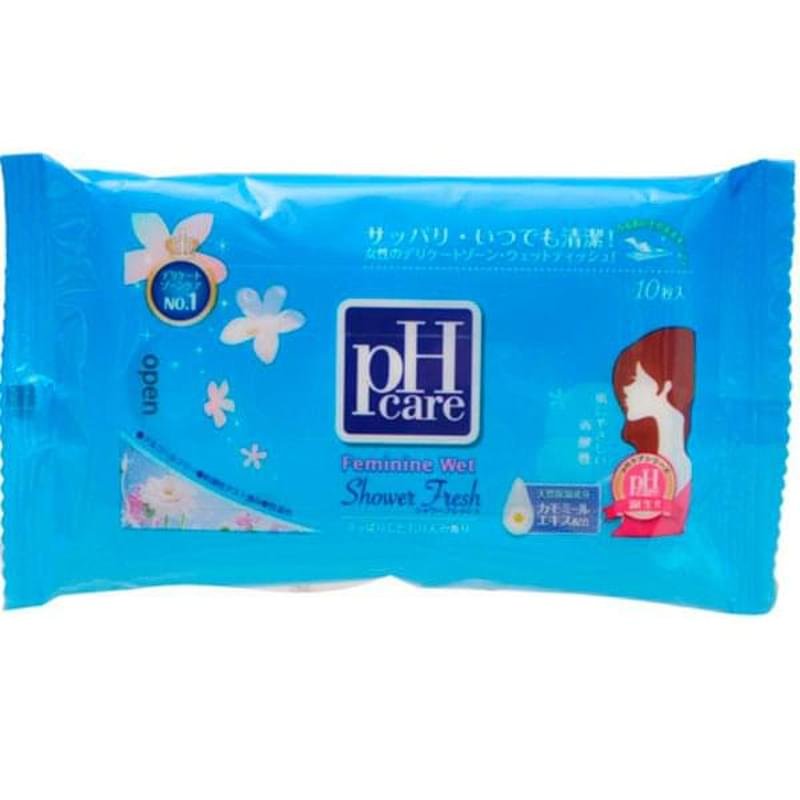 JRS PH Care Влажные салфетки для интимной гигиены Shower Fresh, 10 шт - фото #0