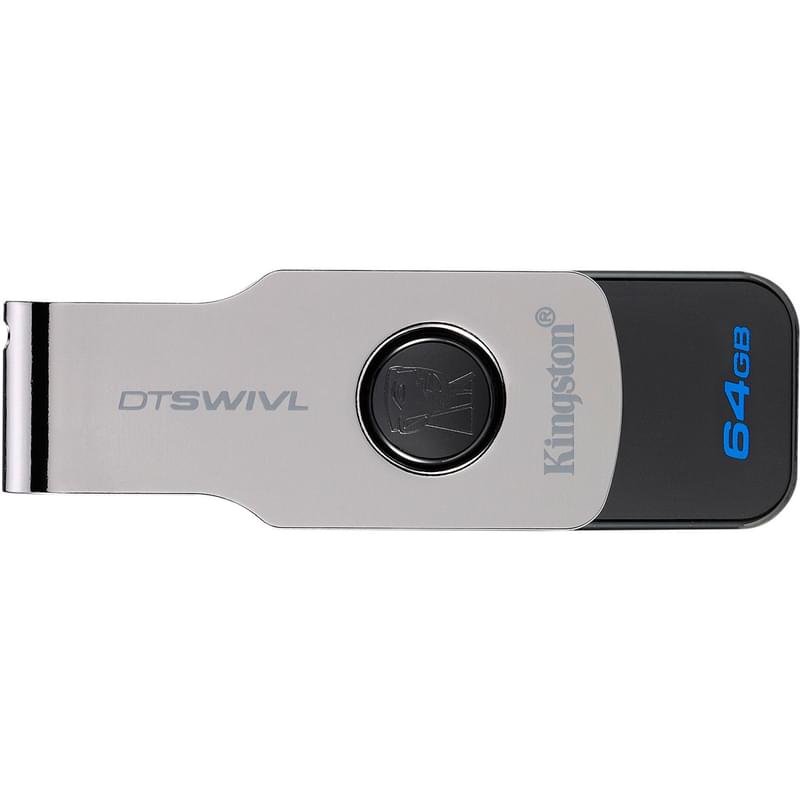 USB Флешка 64GB Kingston DataTraveler Type-A 3.1 Gen 1 (3.0) Metal (DTSWIVL/64GB) - фото #0