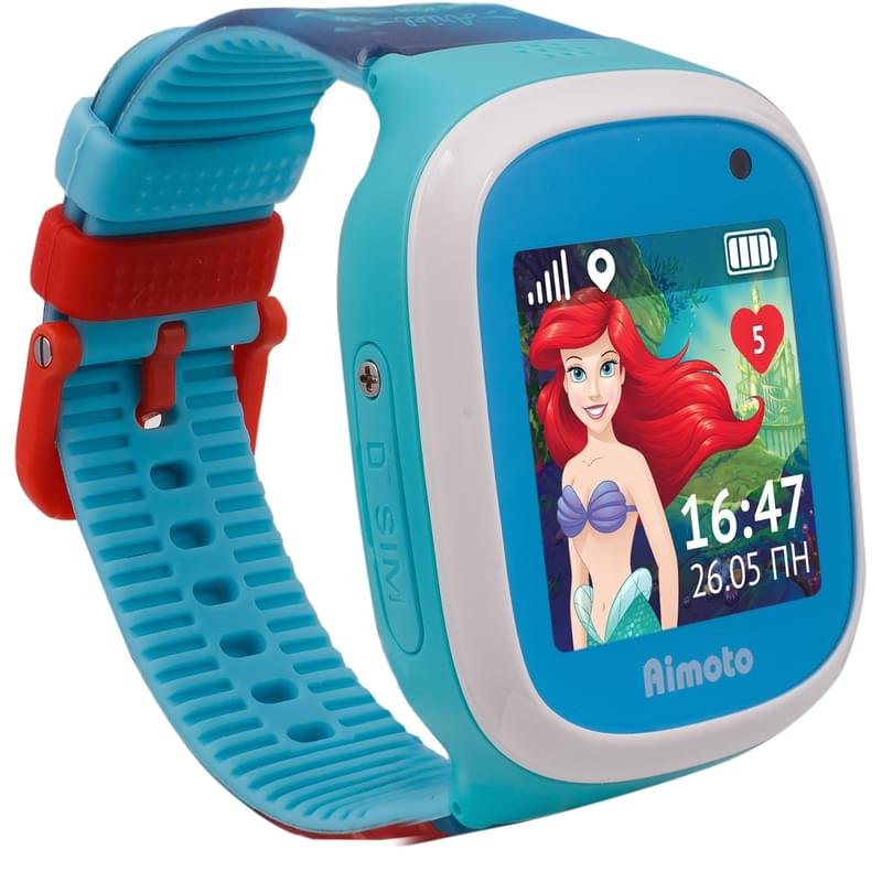 Детские смарт-часы с GPS трекером Aimoto Disney Ариэль - фото #2