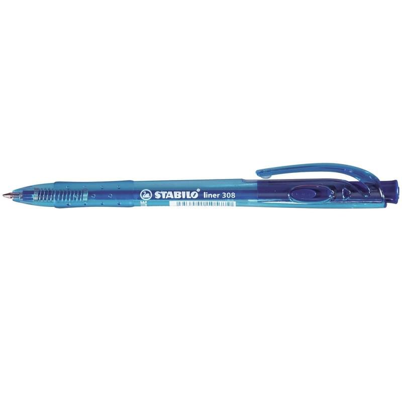 Ручка STABILO liner 308 M 3 шт синие в блистере - фото #0