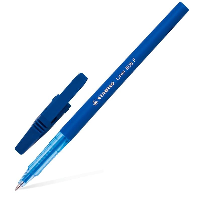 Ручка STABILO liner 808 M синяя ( штучно) - фото #0