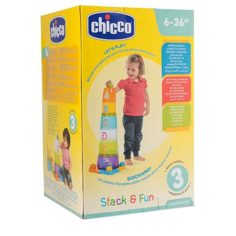 Chicco Игрушка развивающая Занимательная пирамидка 6м+ - фото #0
