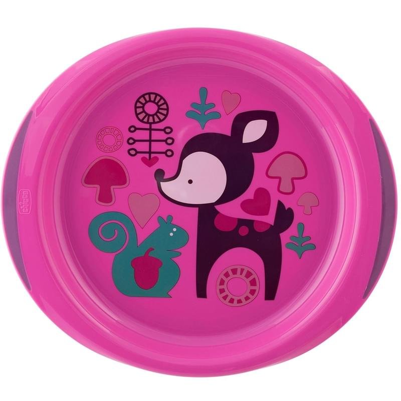 Chicco Набор тарелок 12м+ розовый/унисекс - фото #0