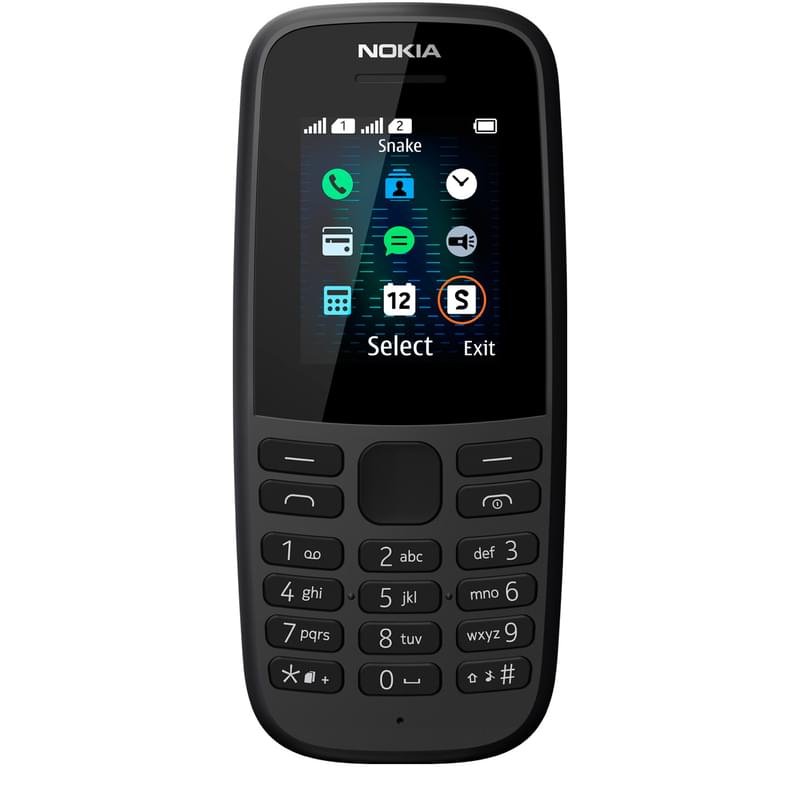 Nokia Ұялы телефоны GSM 105 BLX-D-1.8-0-3 Black 2019 - фото #0