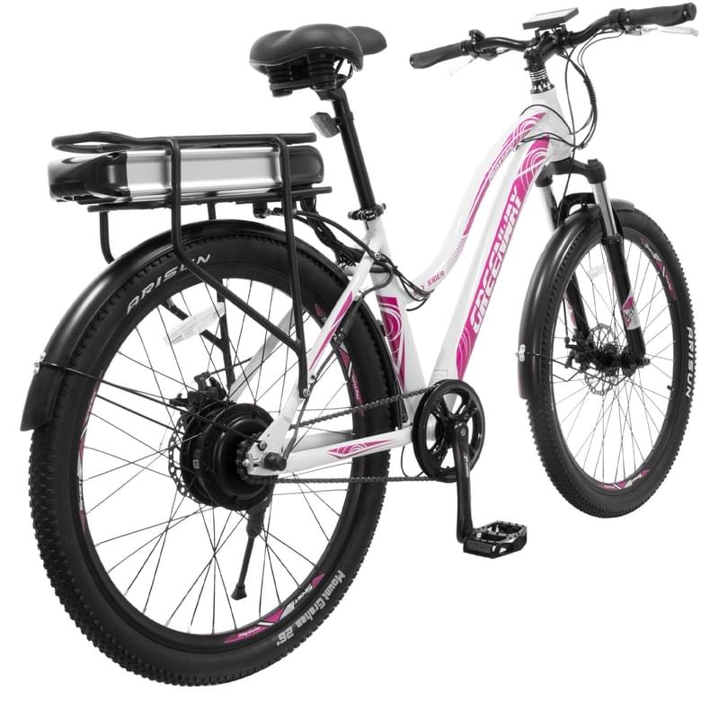 Электровелосипед Greenway 250W, 36V/11.6AH, 26" White/Pink (26DT505) - фото #3