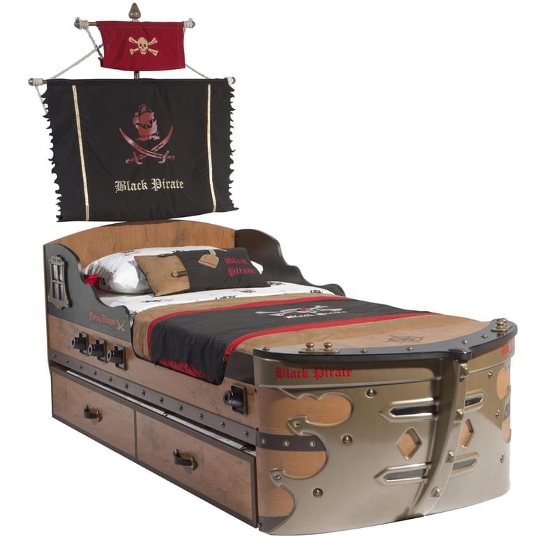 Pirate Кровать В Виде Корабля (S-90x190 см) - фото #0