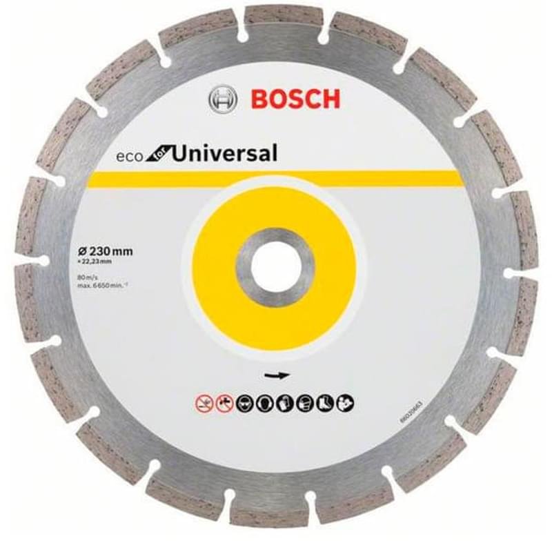 Набор из 10 алмазных отрезных кругов Bosch ECO for Universal 230-22,23 (2608615044) - фото #0