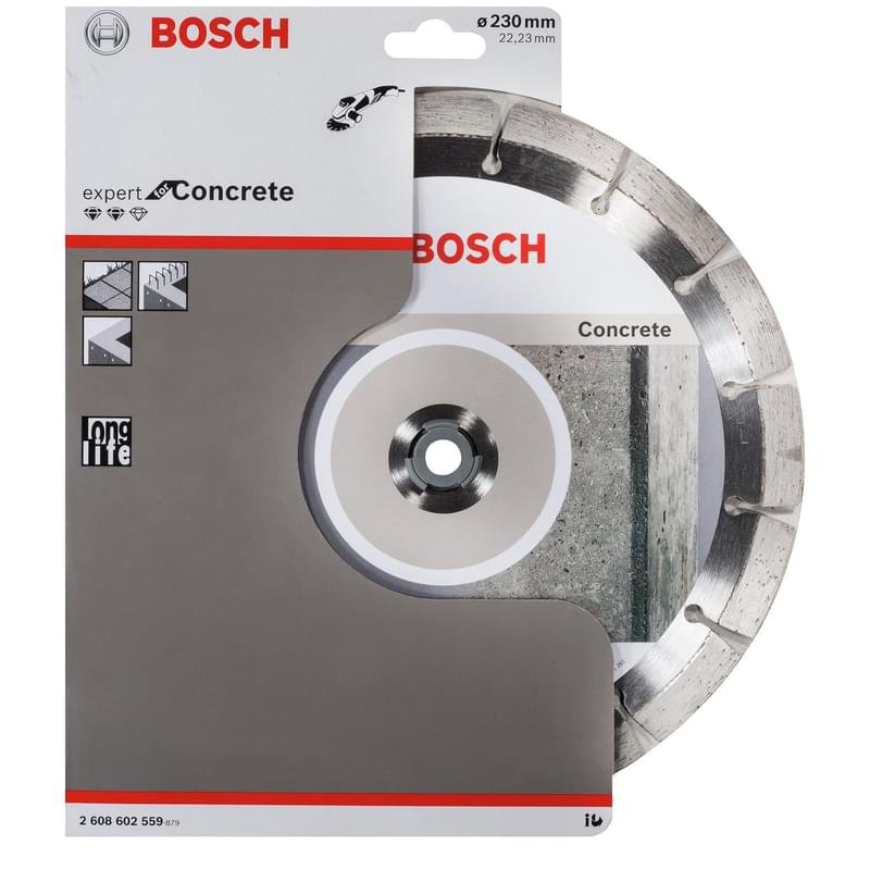 Алмазный отрезной круг Bosch Expert for Concrete d230-22,23 (2608602559) - фото #1