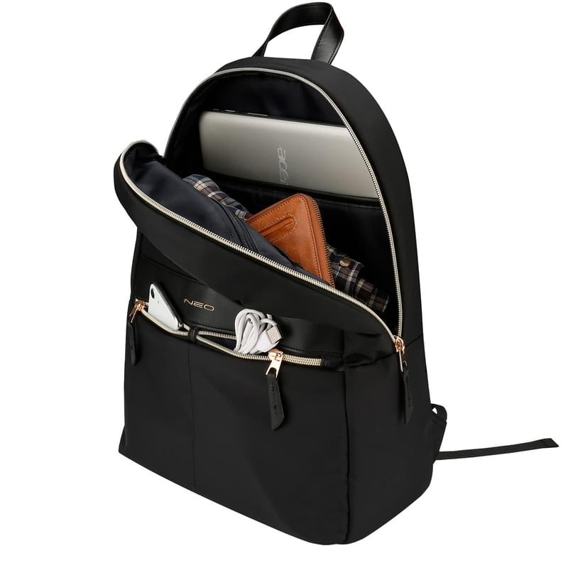 Рюкзак для ноутбука 15.6" NEO NEB-044, Black, полиэстер (NEB-044BK) - фото #4