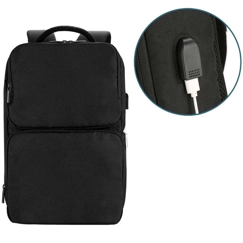 Рюкзак для ноутбука 15.6" NEO NEB-033, Black, полиэстер (NEB-033BK) - фото #3