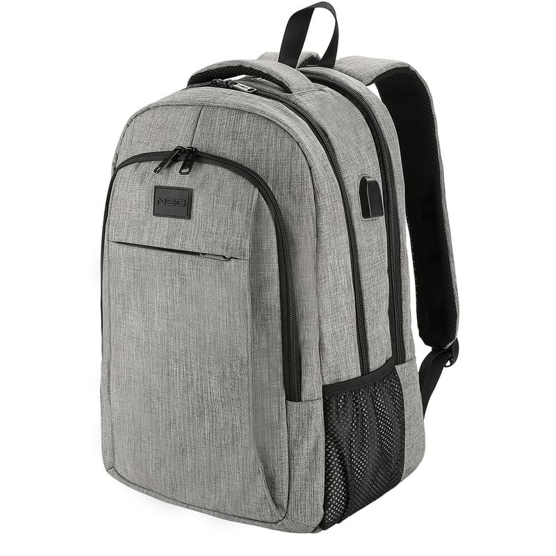 Рюкзак для ноутбука 15.6" NEO NEB-035, Grey, полиэстер (NEB-035GY) - фото #2