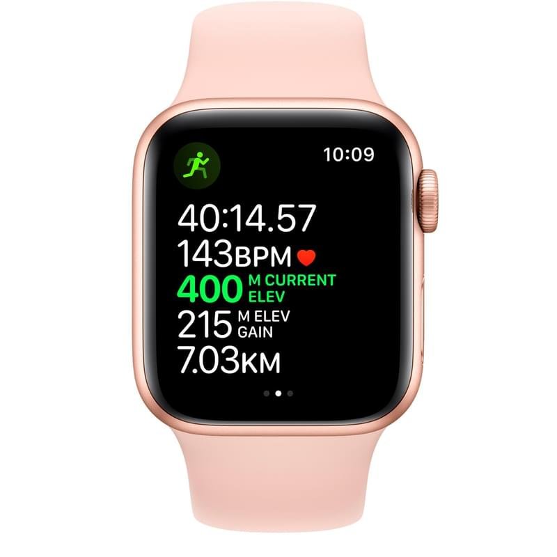 Смарт часы Apple Watch Series 5 GPS, 40mm Gold Aluminium Case with Pink Sand Sport Band - фото #3