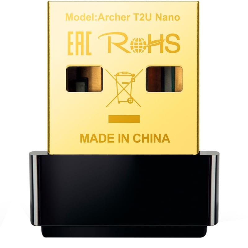 Беспроводной USB-адаптер TP-Link AC600 Dual Band, 433/200 Mbps, USB 2.0 (Archer T2U Nano) - фото #0