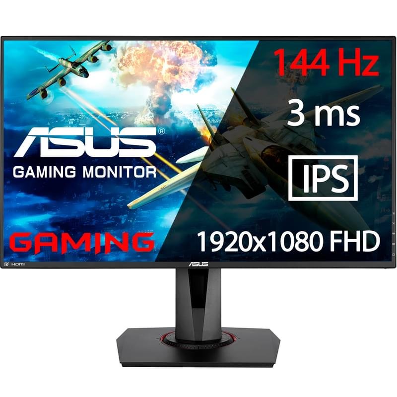 Монитор Игровой 27" Asus VG279Q 1920x1080 16:9 IPS 144Гц (HDMI+DP+DVI) Black - фото #0