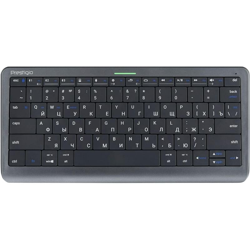 Клавиатура беспроводная USB/BT Prestigio Click&Touch, Black - фото #0