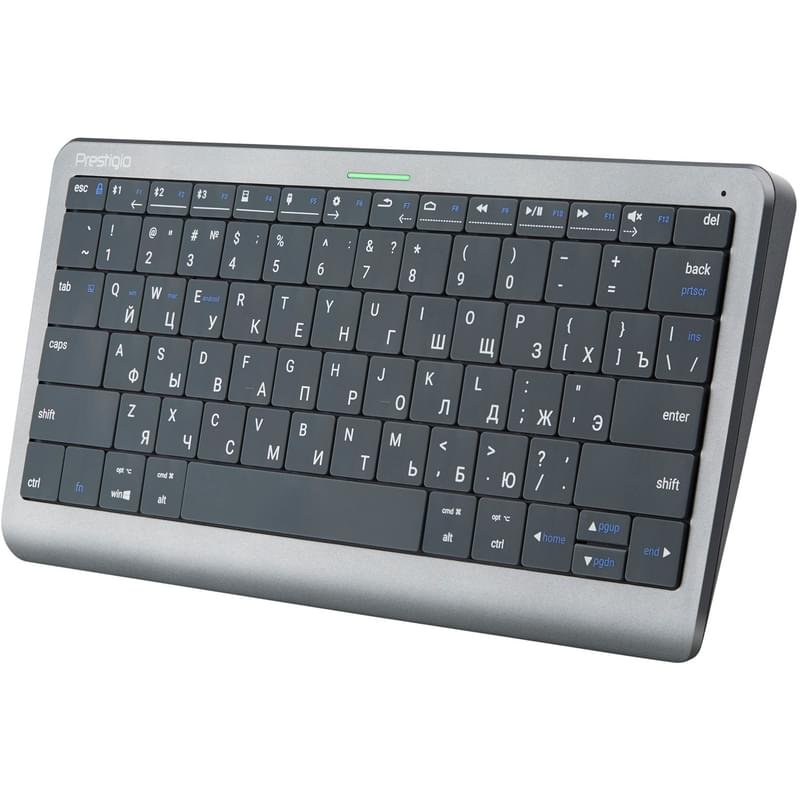 Клавиатура беспроводная USB/BT Prestigio Click&Touch, Black - фото #2