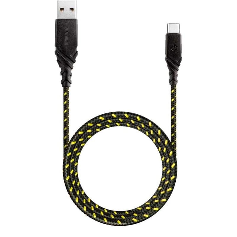 Кабель USB 2.0 - Type-C, DURAGLITZ, Energеa, 1.5м, Желтый (CBL-DG20CA-LIM150) - фото #0